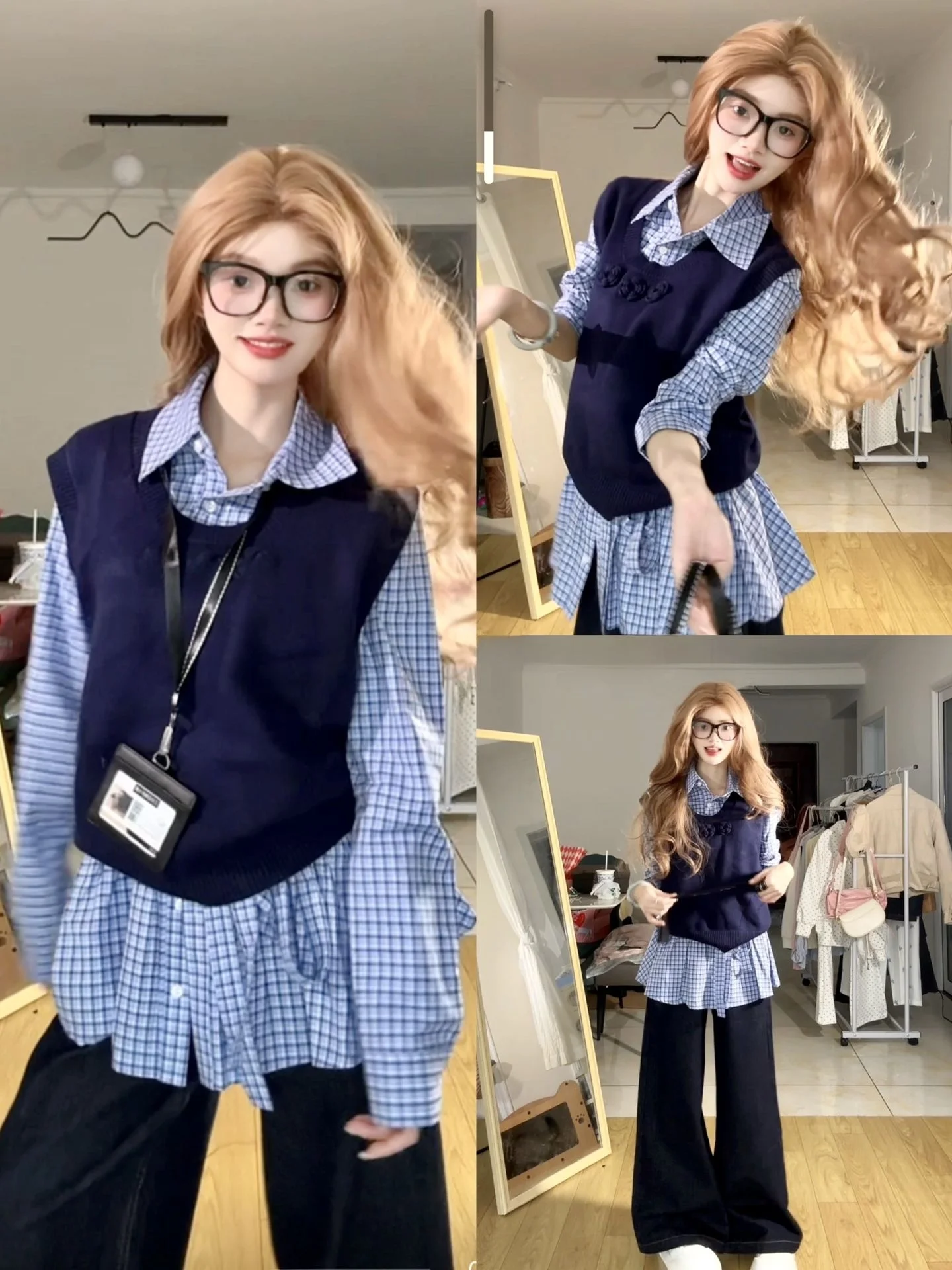 Корейский студенческий женский ранний осенний вязаный жилет с цветочным принтом в клетку с застежкой на талии, комплект из двух предметов Dr, моющийся теплый...
Корейский студенческий женский ранний осенний вязаный жилет с цветочным принтом в клетку с застежкой на талии, комплект из двух предметов Dr, моющийся теплый...