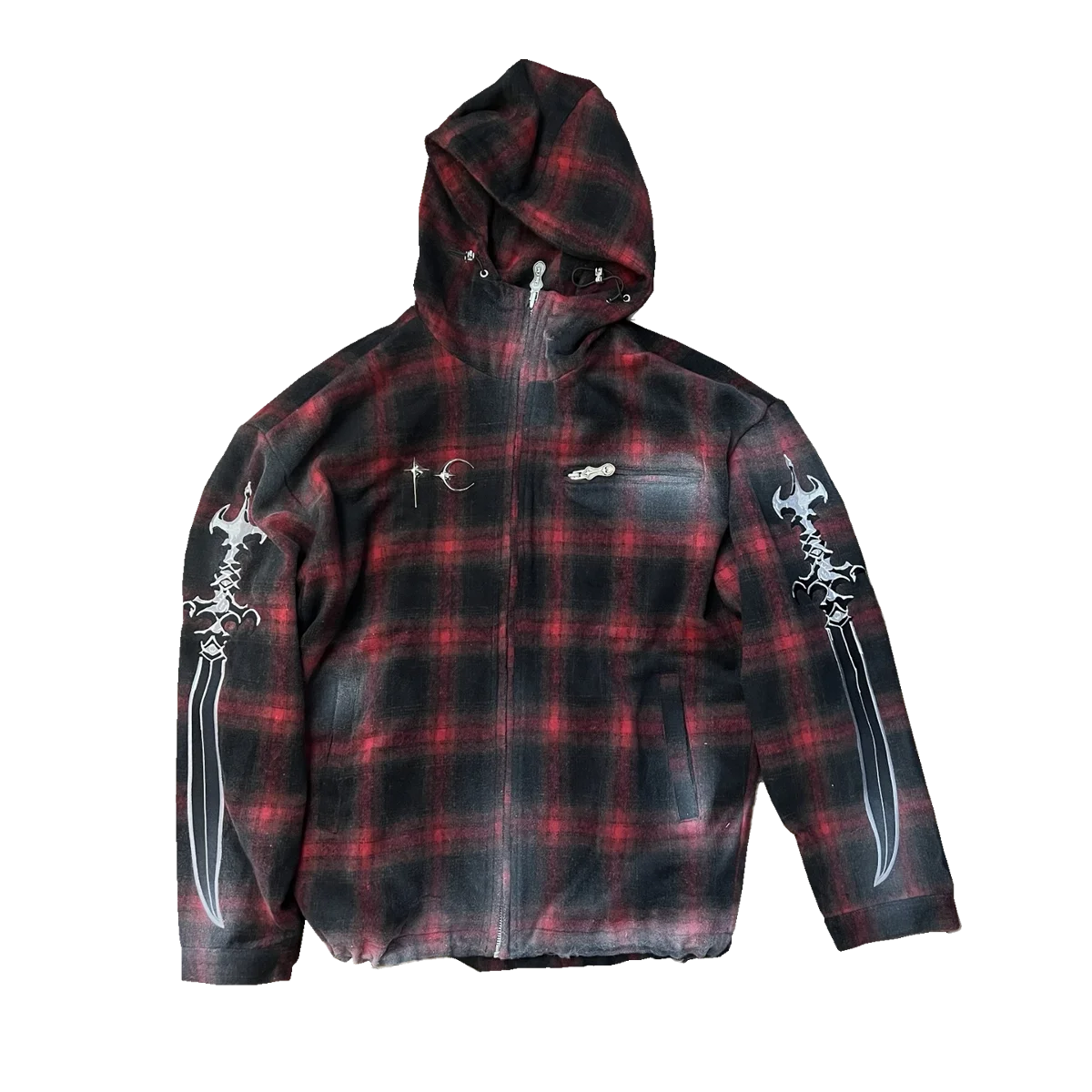 Куртка PnxStudio ThugClub с капюшоном, красная в клетку, на молнии, хлопковая, молодежная, теплая, стандартного кроя, с длинными рукавами, повседневная одежда
Куртка PnxStudio ThugClub с капюшоном, красная в клетку, на молнии, хлопковая, молодежная, теплая, стандартного кроя, с длинными рукавами, повседневная одежда