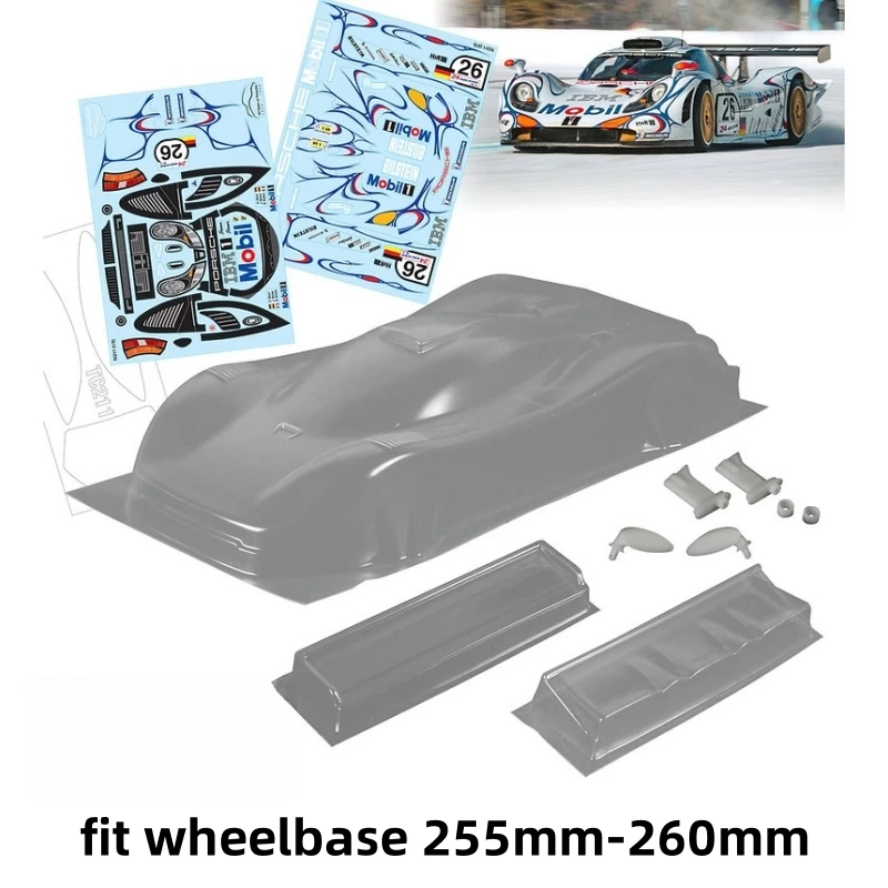 1/10 911 GT1 LM Корпус дорожного автомобиля шириной 190 мм для RC Drift Car 255 мм-260 мм Колесная база Tamiya Kyosho Yokomo 3Racing hsp mst
1/10 911 GT1 LM Корпус дорожного автомобиля шириной 190 мм для RC Drift Car 255 мм-260 мм Колесная база Tamiya Kyosho Yokomo 3Racing hsp mst