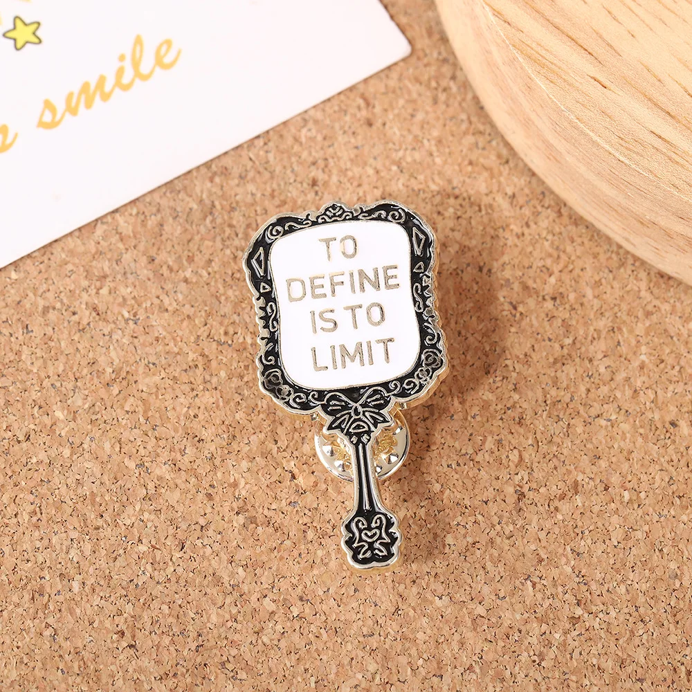 Motivational Mirror Brooch - Inspirational Quote Metal Pin for Outfits & Bags, Self-Love Jewelry Accessory
Motivational Mirror Brooch - Inspirational Quote Metal Pin for Outfits & Bags, Self-Love Jewelry Accessory
