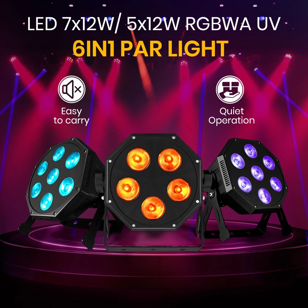 7x12w RGBLAC / RGBWA+UV LED Par 5x12w RGBAL+UV Вечерние светильники с сумкой 4в1/6в1 для DJ Disco Wedding Even Color Mixing Silent
7x12w RGBLAC / RGBWA+UV LED Par 5x12w RGBAL+UV Вечерние светильники с сумкой 4в1/6в1 для DJ Disco Wedding Even Color Mixing Silent