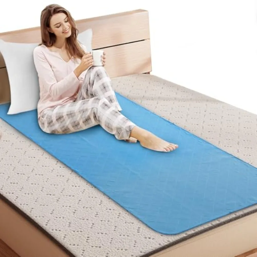 Hospital Bed Pads 3'' x 76'' Pack Waterproof Pee Pads Washable Bed Wetting Incontinence Chuck Pads for Elderly Seniors Blue
Hospital Bed Pads 3'' x 76'' Pack Waterproof Pee Pads Washable Bed Wetting Incontinence Chuck Pads for Elderly Seniors Blue