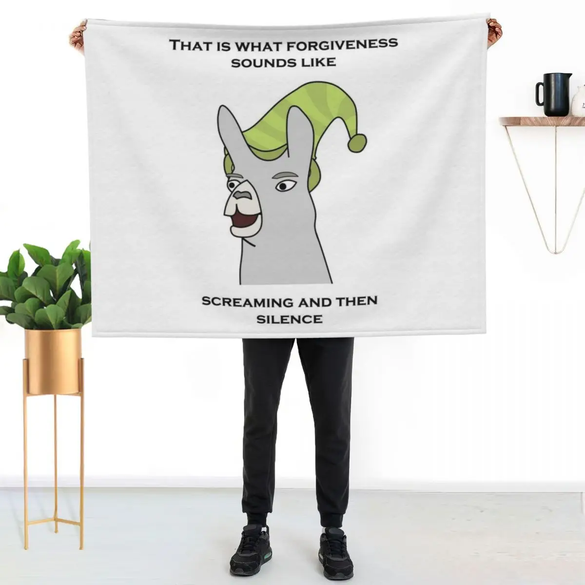 Llamas with Hats - That is what forgiveness sounds like Throw Blanket Soft Warm Blanket Gift for Grandparents
Llamas with Hats - That is what forgiveness sounds like Throw Blanket Soft Warm Blanket Gift for Grandparents
