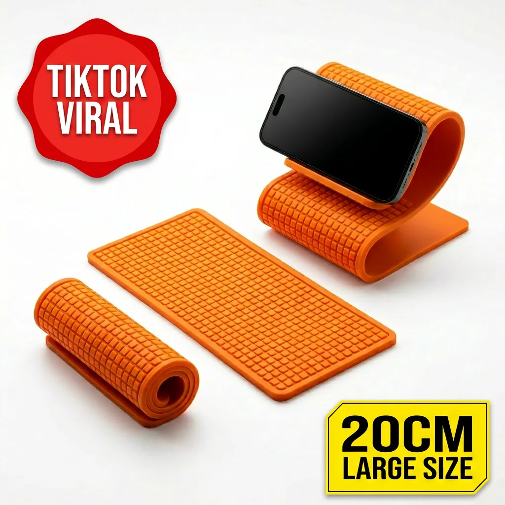 20CM Silicone Phone Stand, TikTok Viral Foldable Tablet Holder for iPhone iPad, Anti-Slip Desktop Bracket for Gaming Desk Setup
20CM Silicone Phone Stand, TikTok Viral Foldable Tablet Holder for iPhone iPad, Anti-Slip Desktop Bracket for Gaming Desk Setup