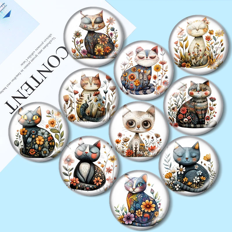 Народное искусство кошка в цвете Clipart 12 мм/18 мм/20 мм/25 мм круглый фотостекло кабошон с плоской задней частью брелок для изготовления фурнитуры
Народное искусство кошка в цвете Clipart 12 мм/18 мм/20 мм/25 мм круглый фотостекло кабошон с плоской задней частью брелок для изготовления фурнитуры