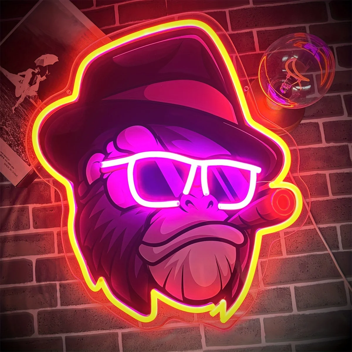 Monkey Neon Signs USB Powered LED Neon Lights For Wall Decor Chinldren Bedroom Bar Man Cave Coffee Shop Market Decorations
Monkey Neon Signs USB Powered LED Neon Lights For Wall Decor Chinldren Bedroom Bar Man Cave Coffee Shop Market Decorations