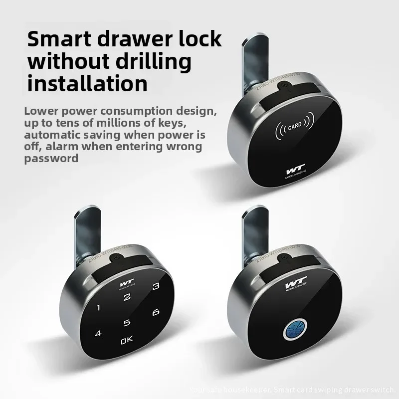 DurableSmart Fingerprint Drawer Lock Bluetooth Password File Cabinet Cylinder Triple Lock Desk Cabinet Door Mailbox Lock
DurableSmart Fingerprint Drawer Lock Bluetooth Password File Cabinet Cylinder Triple Lock Desk Cabinet Door Mailbox Lock