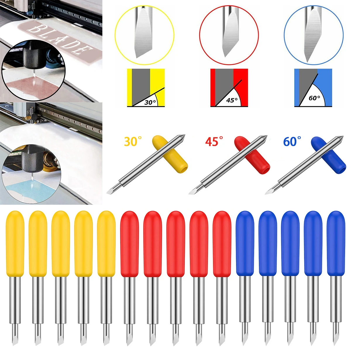 30/45/60 Degrees Roland Cutting Plotter Vinyl Cutter Offset Knife Blades For Precise And Long-Lasting Carving Instruments
30/45/60 Degrees Roland Cutting Plotter Vinyl Cutter Offset Knife Blades For Precise And Long-Lasting Carving Instruments