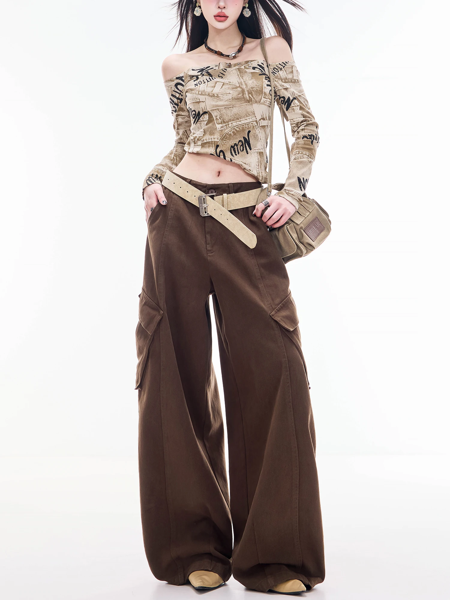 ABWLR Modern American Workwear Wide Leg Casual Pants Women Early Spring Loose Slimming Straight Leg Pants Casual Style
ABWLR Modern American Workwear Wide Leg Casual Pants Women Early Spring Loose Slimming Straight Leg Pants Casual Style