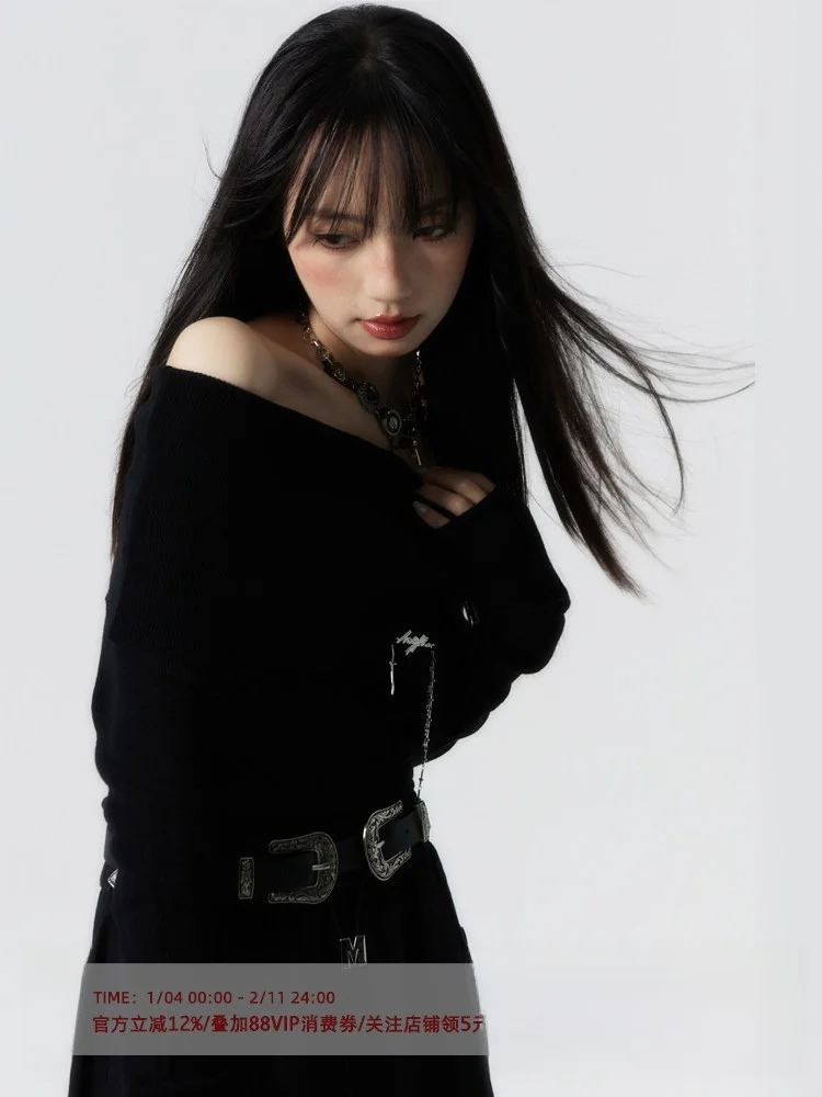 Bla Wool Blend Knitwear One-oulder Base Layer Top for Women Mis Poesie Vintage Commute Sle Slim Fit Long Sve
Bla Wool Blend Knitwear One-oulder Base Layer Top for Women Mis Poesie Vintage Commute Sle Slim Fit Long Sve