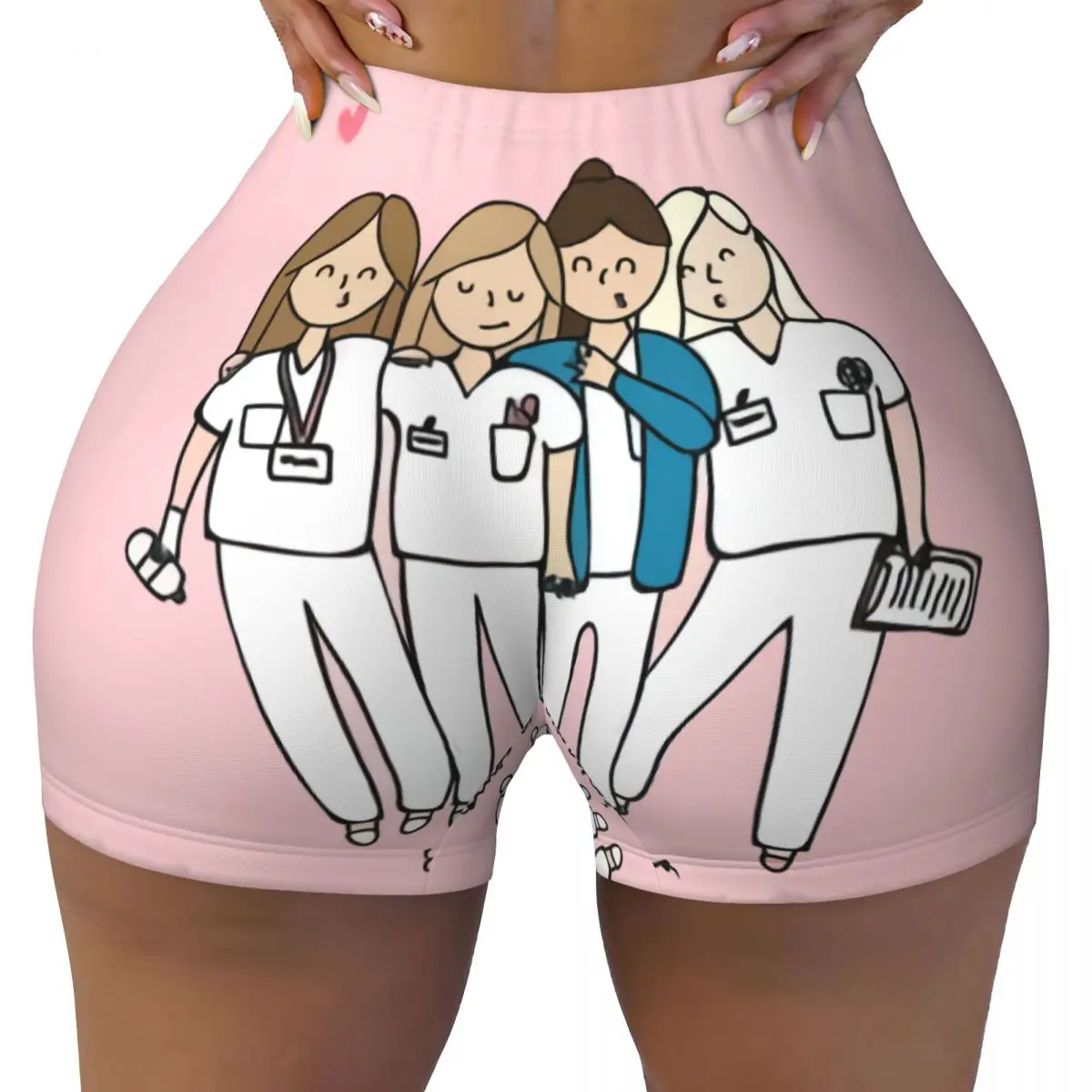 Custom Enfermera En Apuros Doctor Nurse Medical Health Workout Shorts for Women Gym Running Biker Yoga Shorts
Custom Enfermera En Apuros Doctor Nurse Medical Health Workout Shorts for Women Gym Running Biker Yoga Shorts