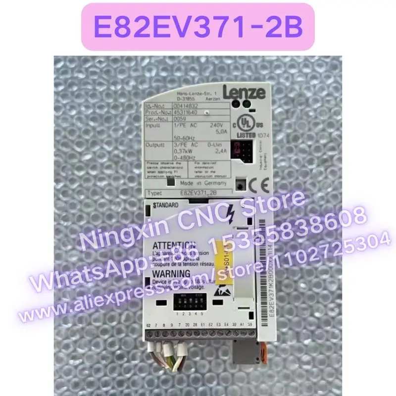 Second-hand E82EV371-2B E82EV371K2B frequency converter Functional test OK Fast delivery
Second-hand E82EV371-2B E82EV371K2B frequency converter Functional test OK Fast delivery