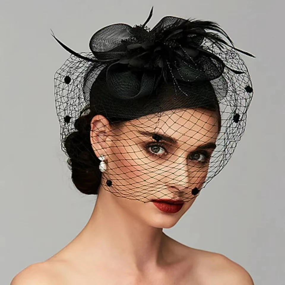 Birdcage Bride Veil Wedding Hair Accessories Flowers Feather Mesh Veil Face Cover Multi Colors
Birdcage Bride Veil Wedding Hair Accessories Flowers Feather Mesh Veil Face Cover Multi Colors