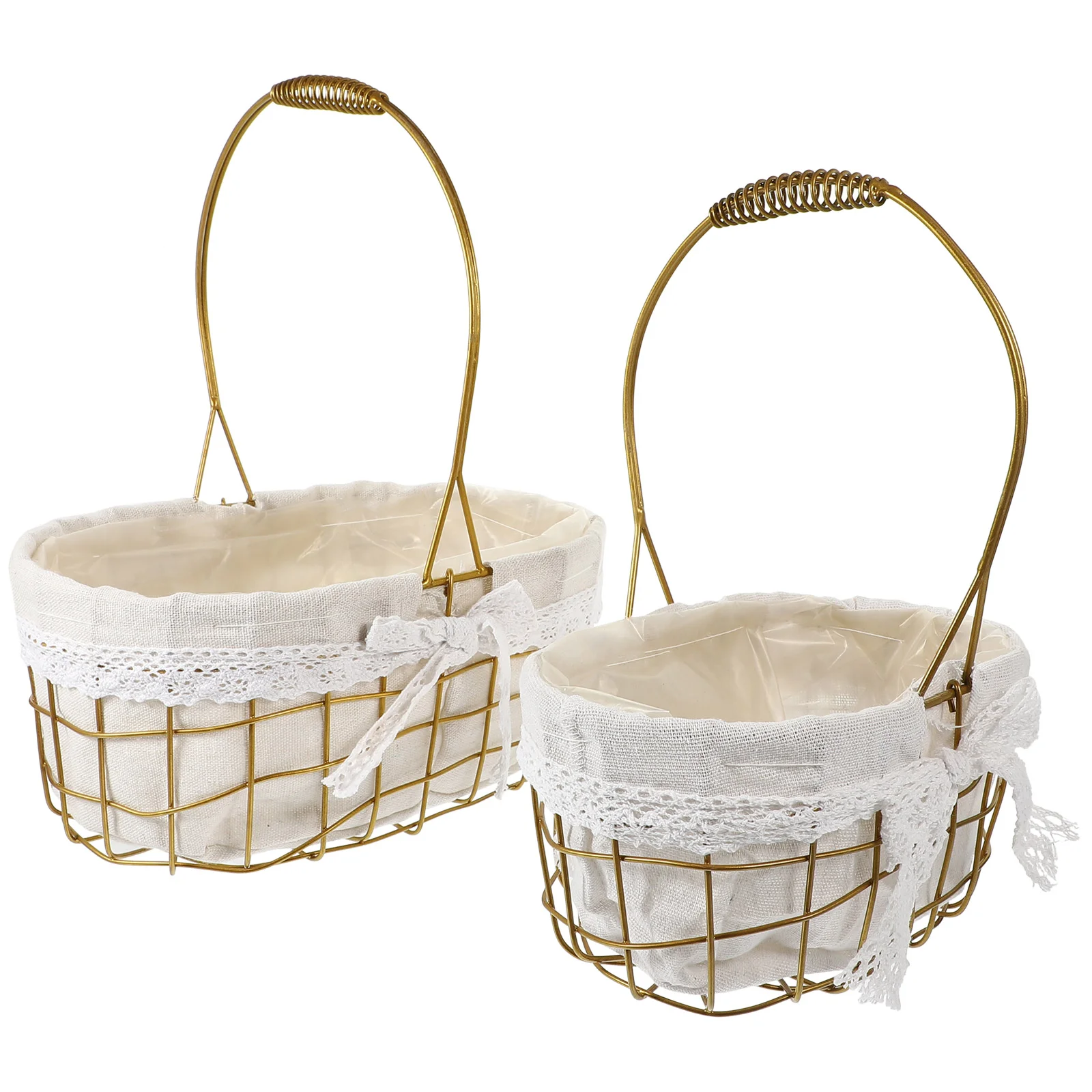 2 Pcs Kettle Handmade Iron Wire Woven Portable Picnic Basket with Flowers Arrangement Set 2pcs Planter Household Girl
2 Pcs Kettle Handmade Iron Wire Woven Portable Picnic Basket with Flowers Arrangement Set 2pcs Planter Household Girl