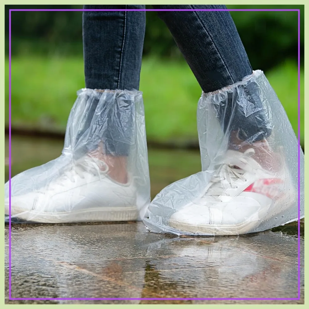 10 Pairs Disposable Shoe Covers, Waterproof Rain Protector, Non-Slip Indoor Outdoor Overshoes for Men Women, Clear Plastic Boot Cover
10 Pairs Disposable Shoe Covers, Waterproof Rain Protector, Non-Slip Indoor Outdoor Overshoes for Men Women, Clear Plastic Boot Cover
