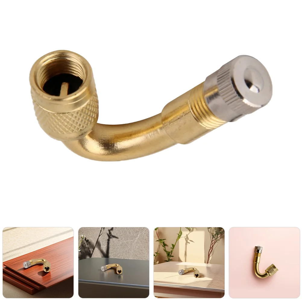 4pcs 45 Degree Universal Tire Valve Extender Kit Easy Inflation Valve Stem Extension Adaptor Copper Valve Stem Extension for Car
4pcs 45 Degree Universal Tire Valve Extender Kit Easy Inflation Valve Stem Extension Adaptor Copper Valve Stem Extension for Car