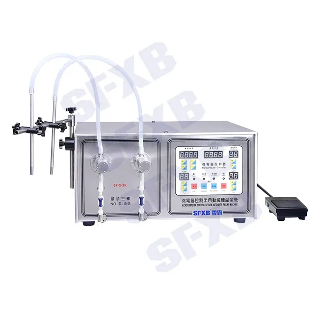 SFXB SF-2-2 Magnetic Pump Electric 2 Heads Soft Drink Essential Oil Liquid Filling Machine Spray Bottle Liquid Filling Machine
SFXB SF-2-2 Magnetic Pump Electric 2 Heads Soft Drink Essential Oil Liquid Filling Machine Spray Bottle Liquid Filling Machine