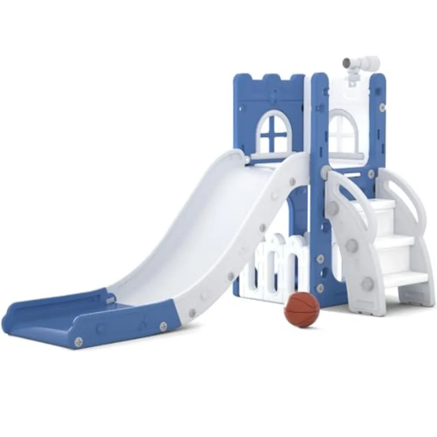 6 in 1 Toddler Slide for Toddlerand, Climber Slider for Indoor Outdoor Playground with Storage, Telescope, Basketball Hoop and
6 in 1 Toddler Slide for Toddlerand, Climber Slider for Indoor Outdoor Playground with Storage, Telescope, Basketball Hoop and