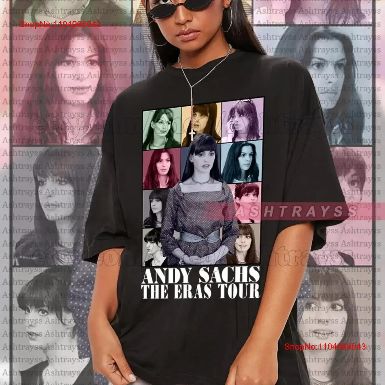 Футболка Andy Sachs The Eras Tour Anne Hathaway Design, винтажная стираная удобная универсальная мужская повседневная мягкая футболка 
Футболка Andy Sachs The Eras Tour Anne Hathaway Design, винтажная стираная удобная универсальная мужская повседневная мягкая футболка