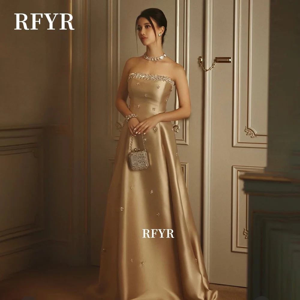 RFYR A Line Prom Dress Beaded Crystal Stones Evening Party Dress for Women Formal Gala Dress vestidos de fiesta Customized
RFYR A Line Prom Dress Beaded Crystal Stones Evening Party Dress for Women Formal Gala Dress vestidos de fiesta Customized