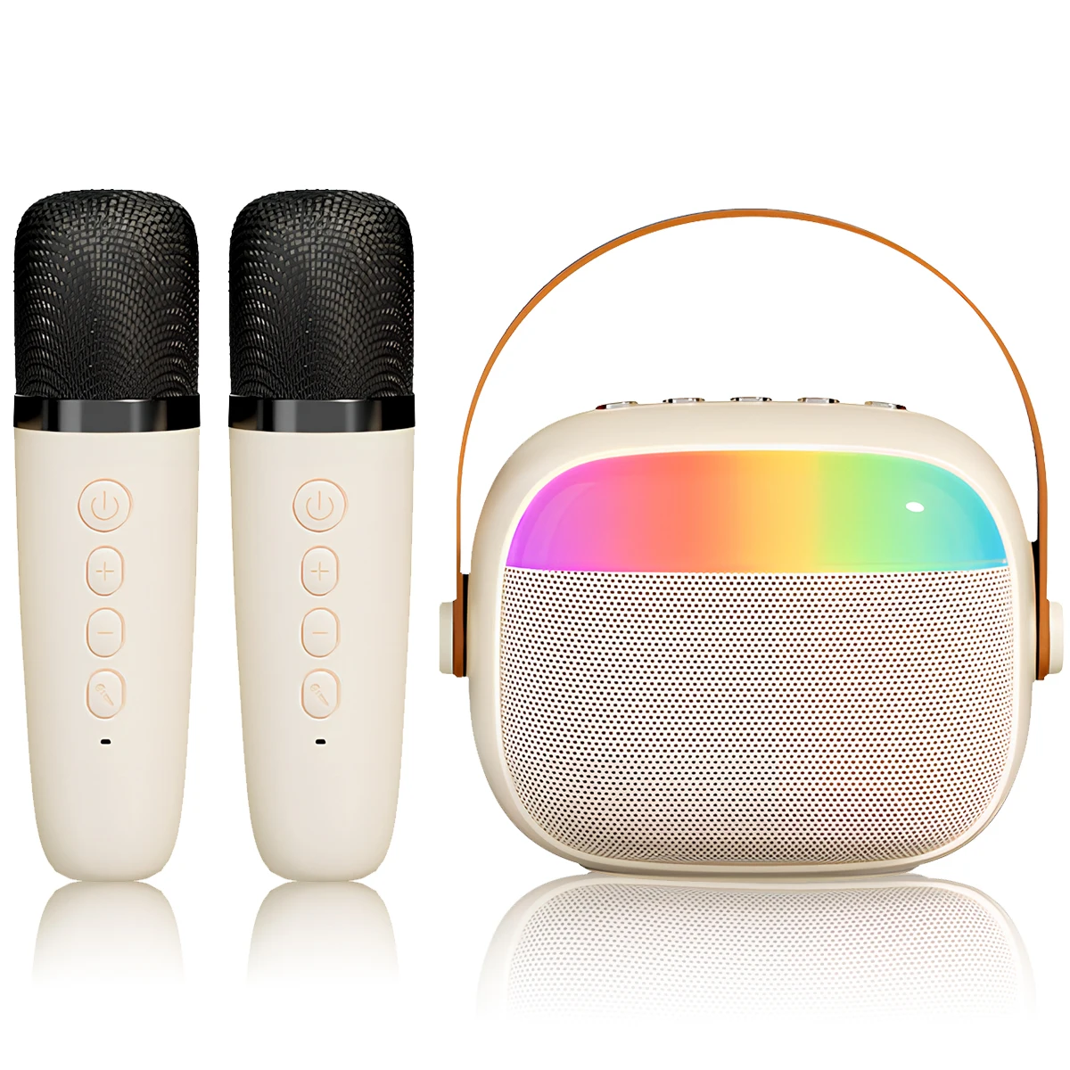 Microphone Set Kids Adults Mini Portable Speaker LED Toddler Karaoke Machine Lights Sound Effects
Microphone Set Kids Adults Mini Portable Speaker LED Toddler Karaoke Machine Lights Sound Effects