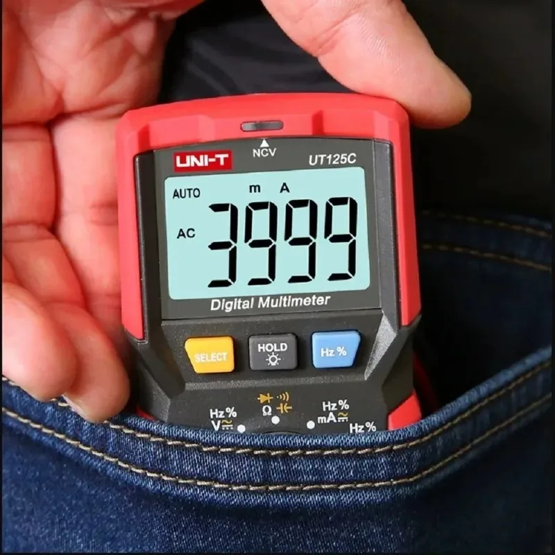 UNI-T UT125C digital multimeter, high-precision fully automatic capacitance meter, small anti burn electrician
UNI-T UT125C digital multimeter, high-precision fully automatic capacitance meter, small anti burn electrician