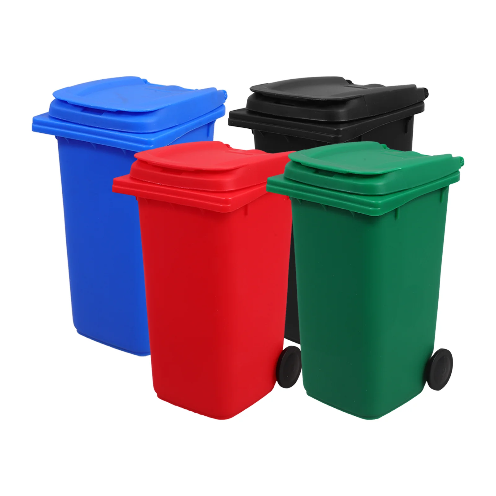 4 Pcs Mini Trash Can Pen Holder Small Desk Crayon Boxes Plastic Pencil Case Toy Hard Office with Lid
4 Pcs Mini Trash Can Pen Holder Small Desk Crayon Boxes Plastic Pencil Case Toy Hard Office with Lid