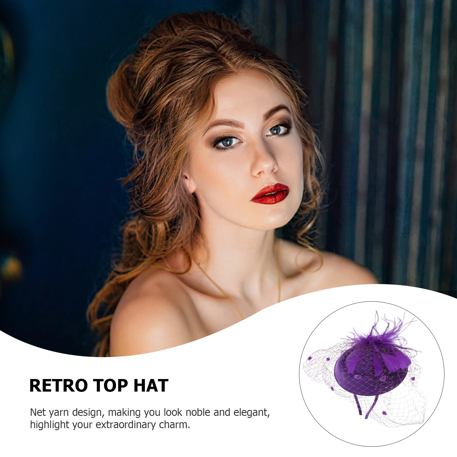 Hat Head Decorations for Bride Wedding Hair Accessories Charming Headpiece Mesh Bridal Women
Hat Head Decorations for Bride Wedding Hair Accessories Charming Headpiece Mesh Bridal Women
