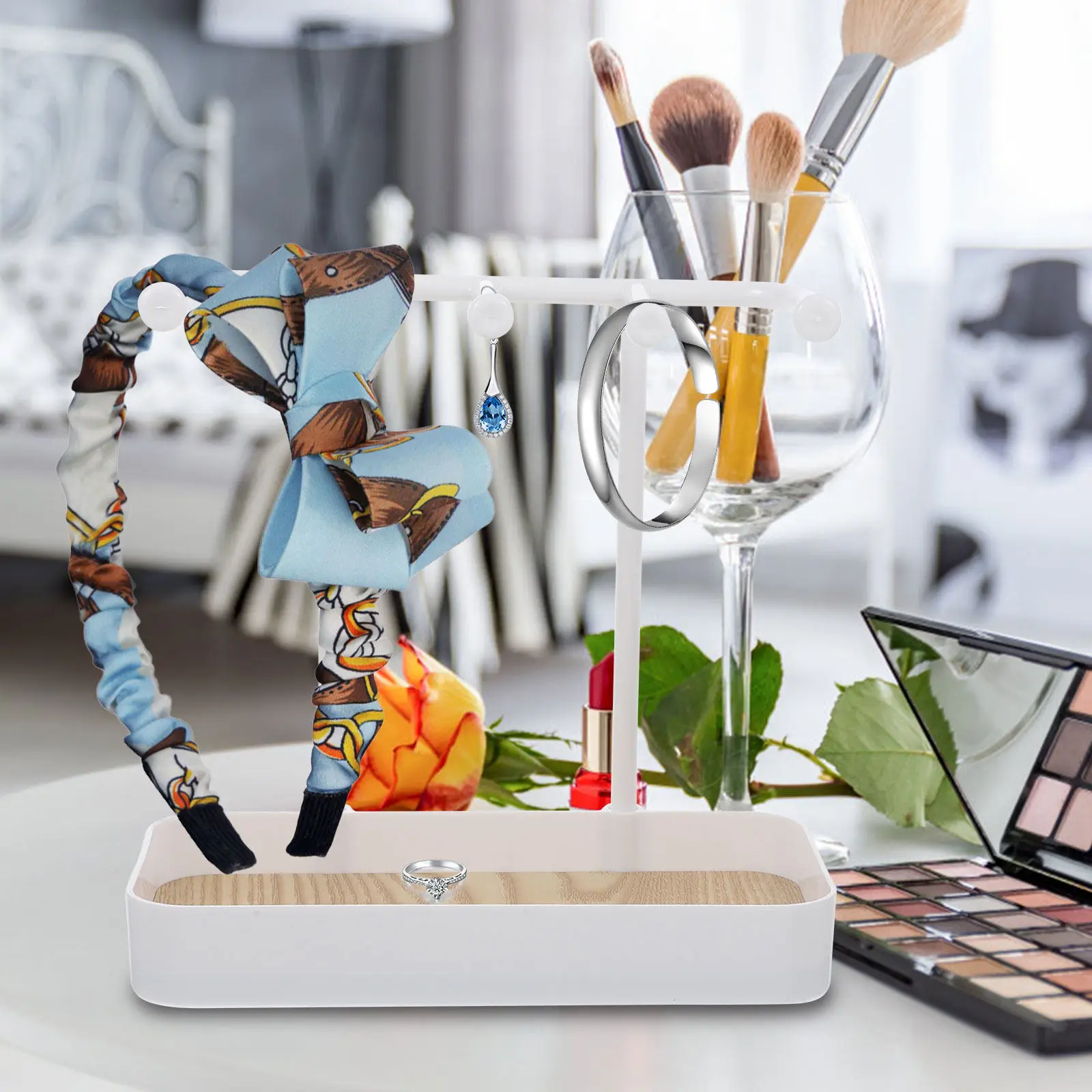 Elegant Jewelry Stand Multi-Functional Jewelry Organizer Desktop Storage Holder for Necklace Earrings Bracelet Display
Elegant Jewelry Stand Multi-Functional Jewelry Organizer Desktop Storage Holder for Necklace Earrings Bracelet Display