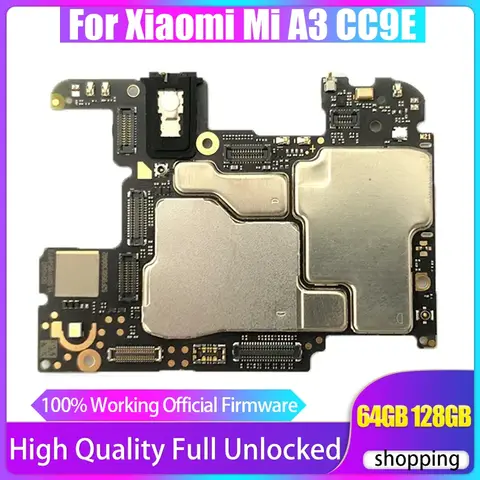 Official Firmware Motherboard For Xiaomi Mi A3 CC9E Global Version Mainboard With Full Chips For MiA3 CC9E Unlocked Logic Board