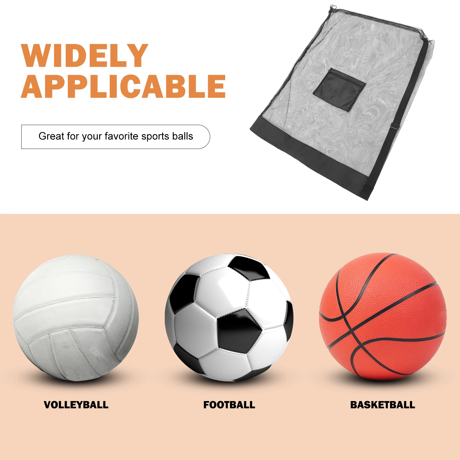 Large Mesh Basketball Bag Drawstring Portable Carrier Sports Balls Storage Organizer for Soccer Volleyball Football Training
Large Mesh Basketball Bag Drawstring Portable Carrier Sports Balls Storage Organizer for Soccer Volleyball Football Training