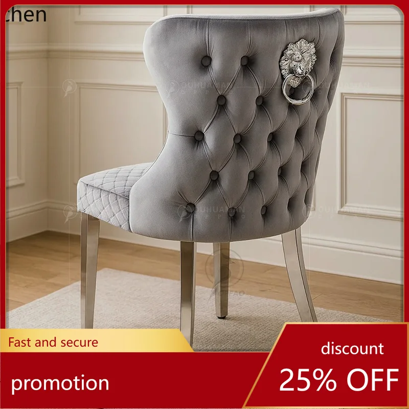 HT Stainless Steel Creative Dining Chair High-End Restaurant Table and Chairs Banquet Velvet Chair Cross-Border Furniture
HT Stainless Steel Creative Dining Chair High-End Restaurant Table and Chairs Banquet Velvet Chair Cross-Border Furniture