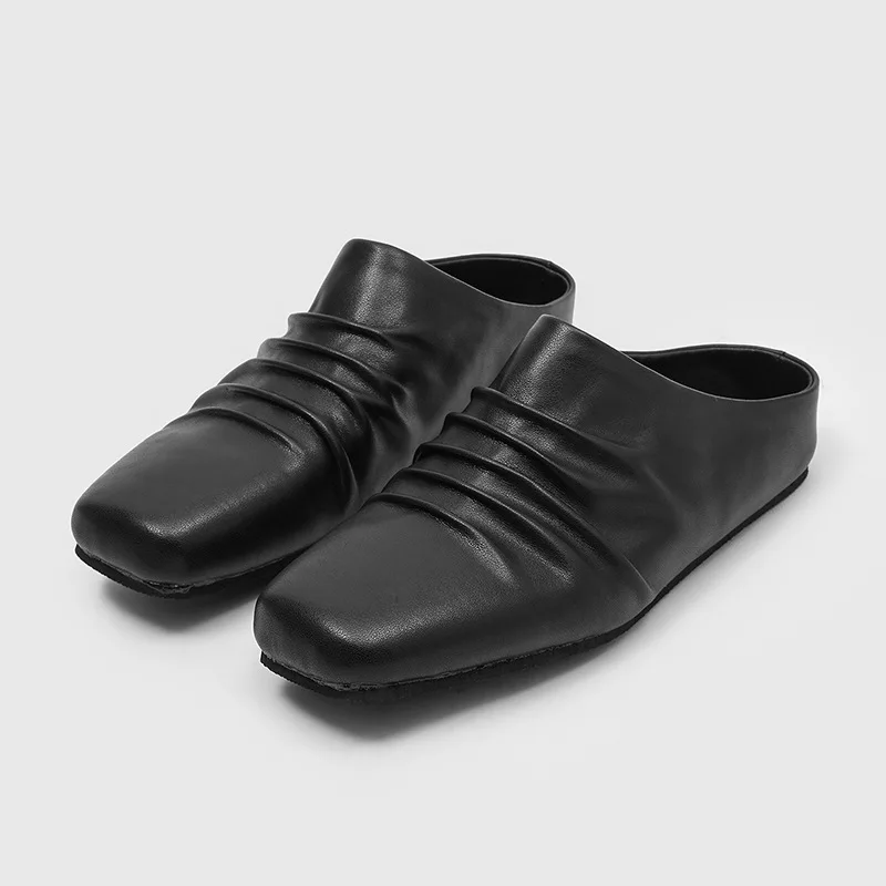 italian brand designer half shoes for men fashion breathable original leather driving shoe black trendy summer loafers footwear
italian brand designer half shoes for men fashion breathable original leather driving shoe black trendy summer loafers footwear
