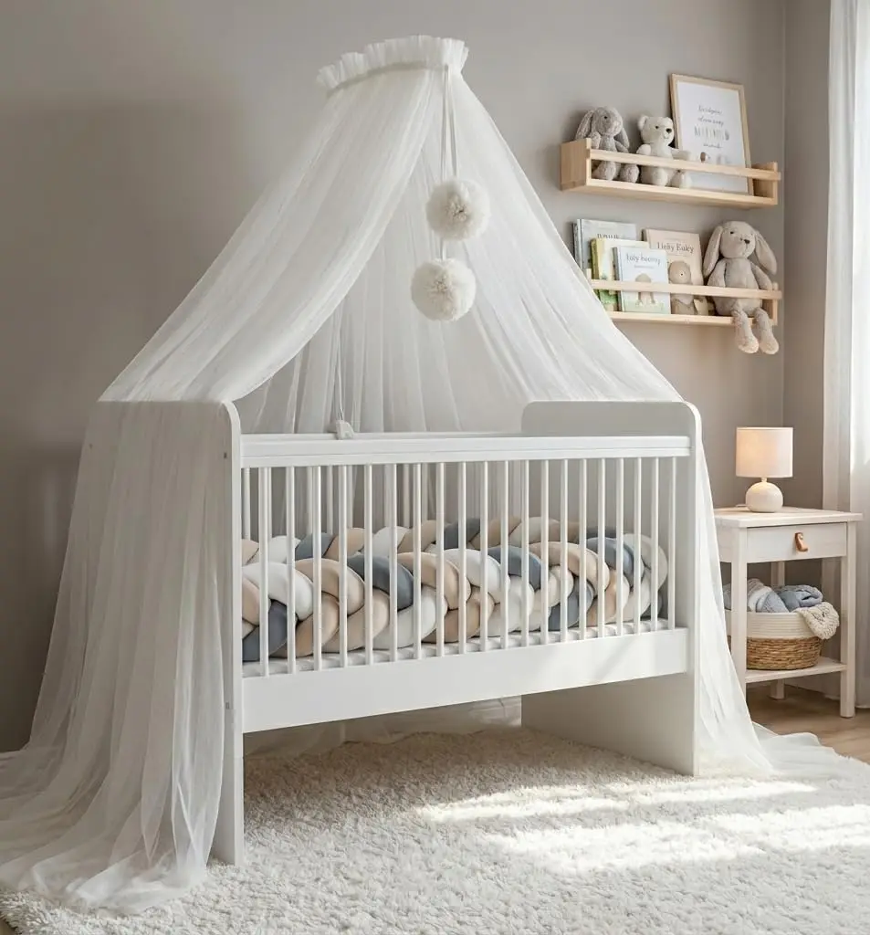 Bed Canopy for Baby Cot, Princess Baby Cot, Mosquito Net, Side Cot Canopy, Baby Room Decoration, Canopy Children's Room Made of
Bed Canopy for Baby Cot, Princess Baby Cot, Mosquito Net, Side Cot Canopy, Baby Room Decoration, Canopy Children's Room Made of