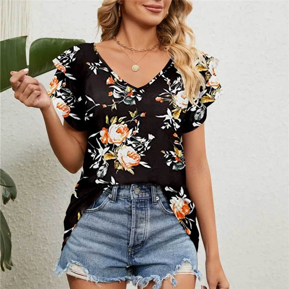 Women's Shirts & Blouses for Women Elegant Summer Tops Short Sleeve Korean Popular Clothes Blue Blouse Woman Trend 2024 Clothing
Women's Shirts & Blouses for Women Elegant Summer Tops Short Sleeve Korean Popular Clothes Blue Blouse Woman Trend 2024 Clothing