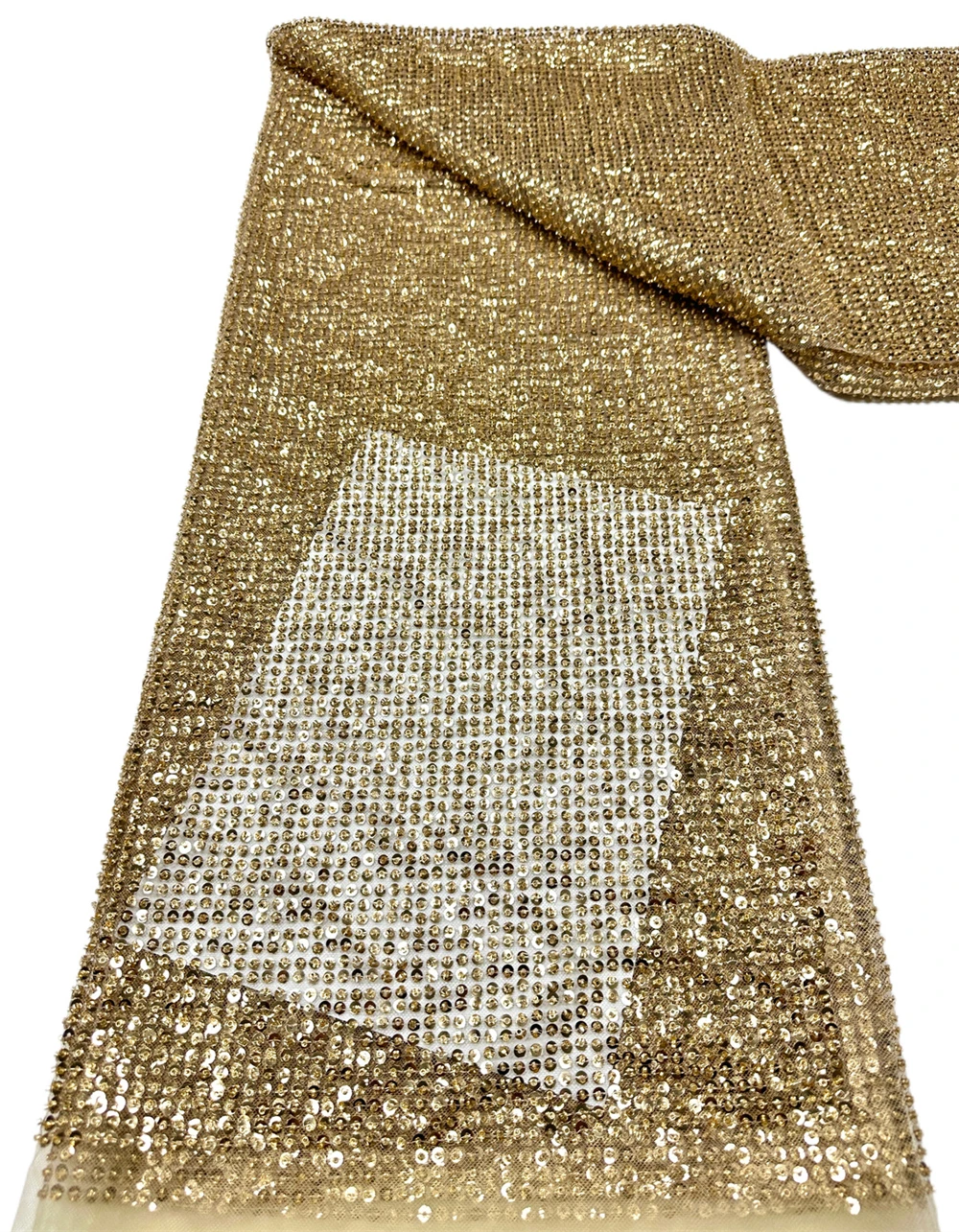 French Party Dress African Beaded Tulle Lace Fabric High-Quality Nigerian Sequin Mesh Lace Fabric Wedding Material Sewing 5Yards
French Party Dress African Beaded Tulle Lace Fabric High-Quality Nigerian Sequin Mesh Lace Fabric Wedding Material Sewing 5Yards