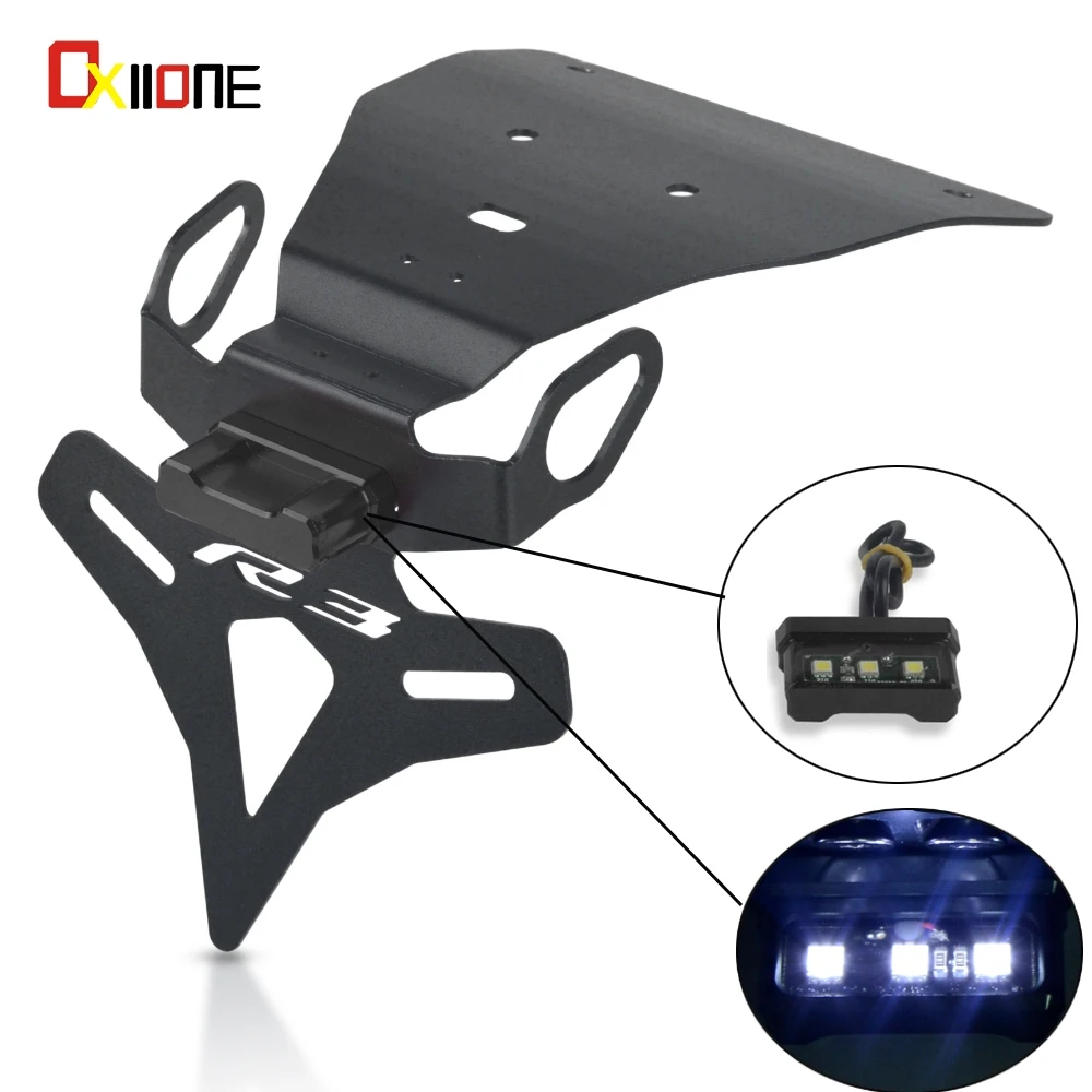 For YAMHA YZF R3 YZF-R3 YZFR3 2019 2020 Aluminum Motorcycle LED Light Adjustable Angle License Number Plate Frame Holder Bracket
For YAMHA YZF R3 YZF-R3 YZFR3 2019 2020 Aluminum Motorcycle LED Light Adjustable Angle License Number Plate Frame Holder Bracket