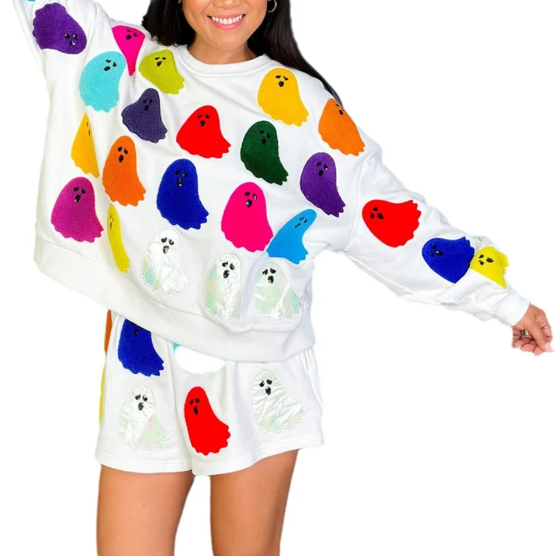 Womens Sexy Knitted Top Slim Fit loween Ghost Print Long Sve Polyester Lantern Sve Chinese Sle irt
Womens Sexy Knitted Top Slim Fit loween Ghost Print Long Sve Polyester Lantern Sve Chinese Sle irt