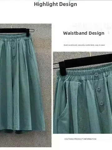 Plus Size Summer Loose Fit Seven-Foot Pants Thin Sle plus Size Women's Trousers High Waist Pants Casual Pure Color Hip Concea...
Plus Size Summer Loose Fit Seven-Foot Pants Thin Sle plus Size Women's Trousers High Waist Pants Casual Pure Color Hip Concea...