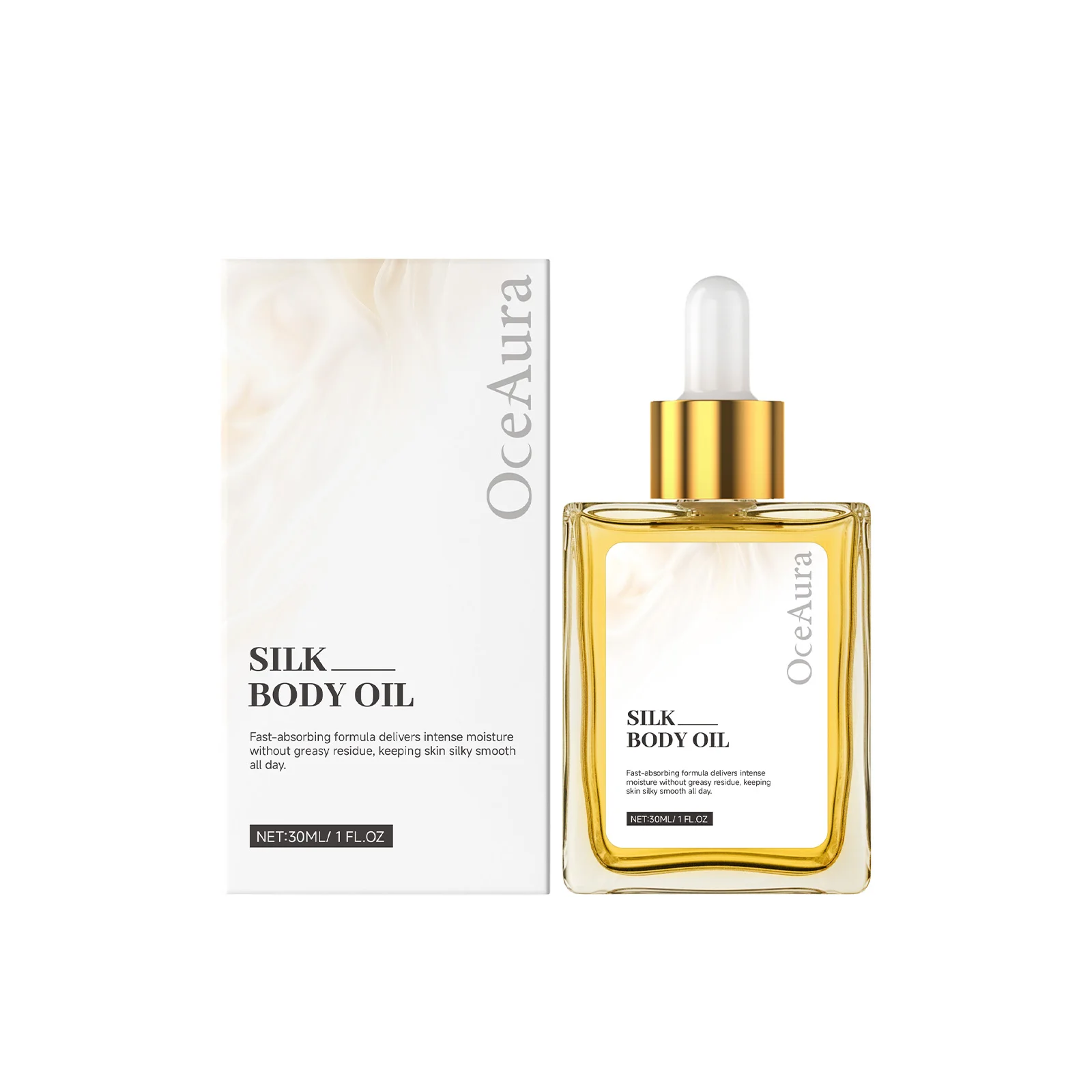 OceAura Silk Body Oil Fast Absorbing Moisturizing Non Greasy Formula for Silky Smooth Skin Hydrating Care 50ml
OceAura Silk Body Oil Fast Absorbing Moisturizing Non Greasy Formula for Silky Smooth Skin Hydrating Care 50ml