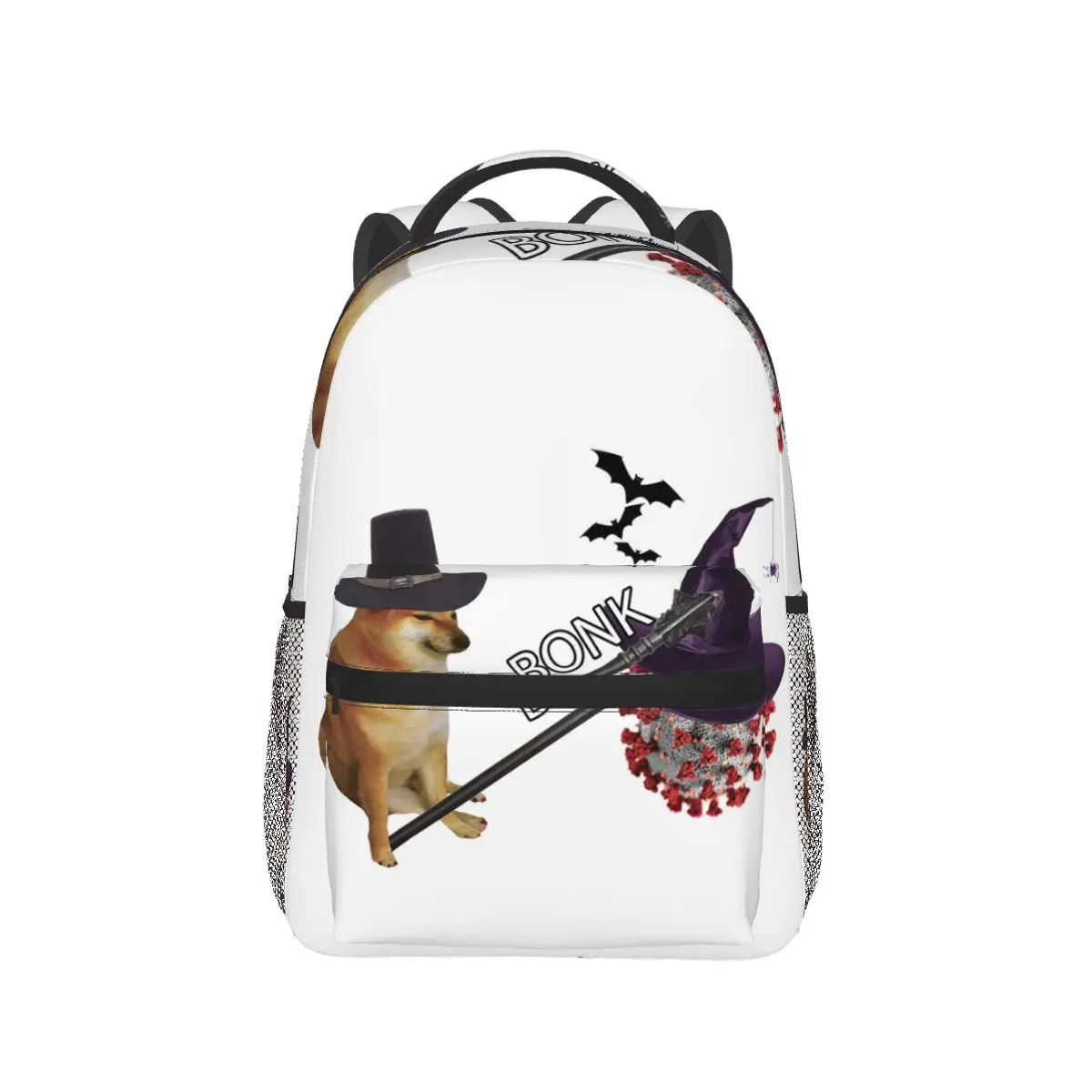 Рюкзак Cheems Virums Bonk Halloween Edition, рюкзак большой емкости для мальчиков и девочек, школьная сумка, сумки на плечо для мужчин и женщин
Рюкзак Cheems Virums Bonk Halloween Edition, рюкзак большой емкости для мальчиков и девочек, школьная сумка, сумки на плечо для мужчин и женщин