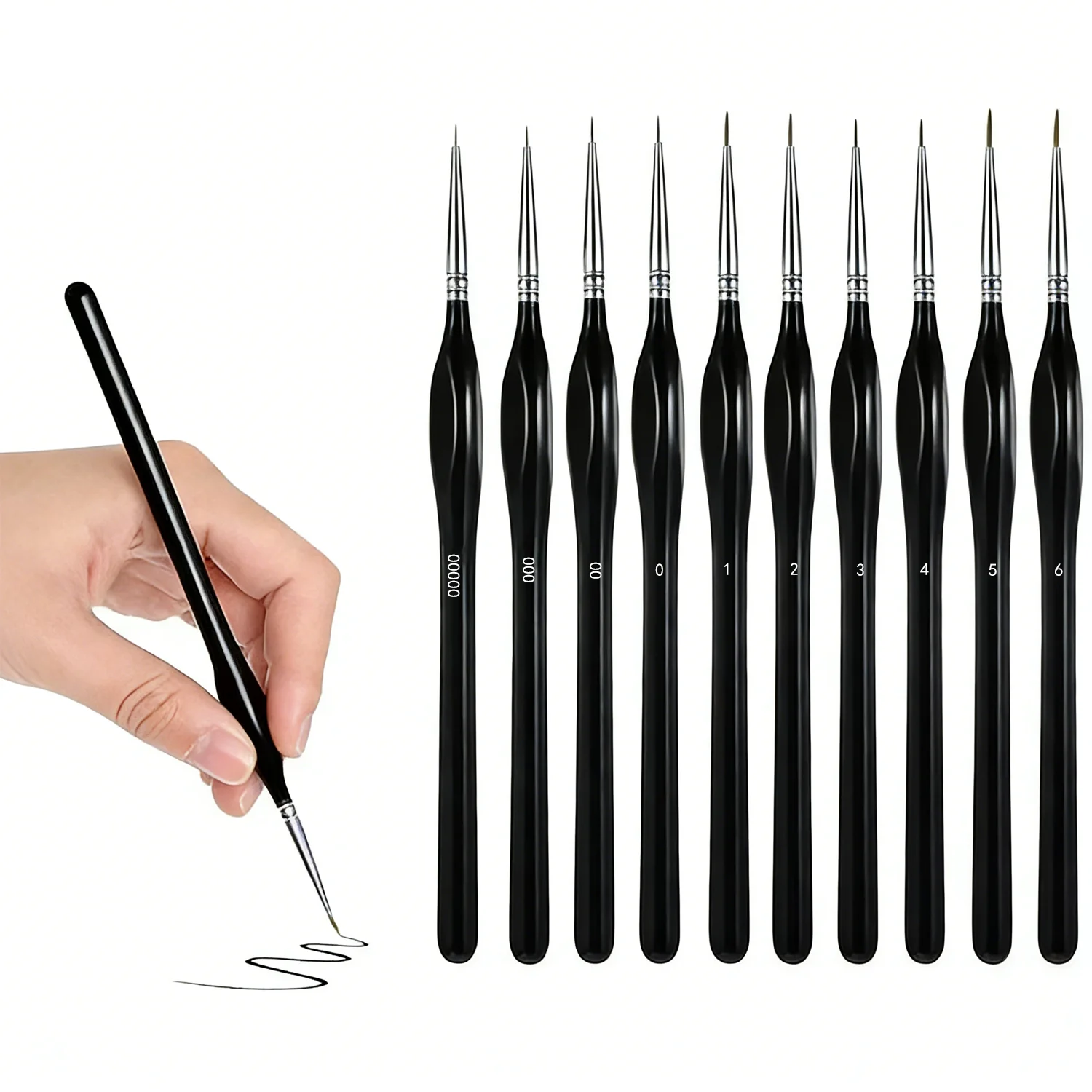 Yutiars Detail Paint Brushes Set, 10 Pcs Miniature Brushes for Fine Detailing & Art Painting - Acrylic, Oil, Watercolors & Paint
Yutiars Detail Paint Brushes Set, 10 Pcs Miniature Brushes for Fine Detailing & Art Painting - Acrylic, Oil, Watercolors & Paint