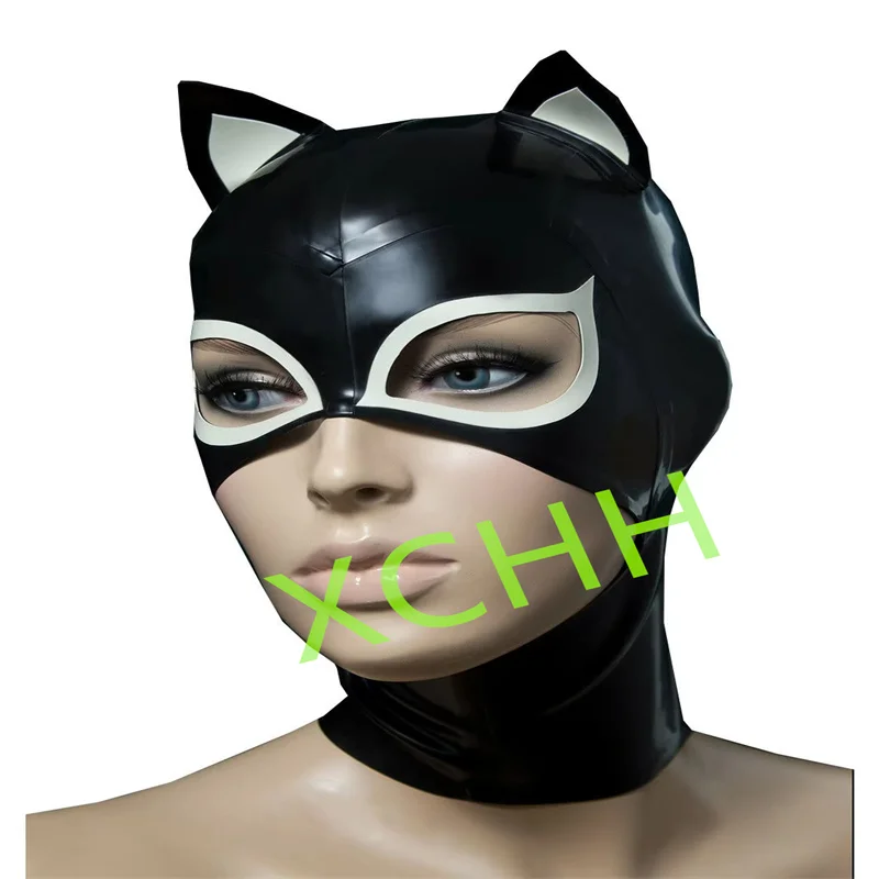 Handmade Latex Hood Rubber Mask Cat Ear Back Zip Sexy Fetish Headgear Customize Halloween Cosplay Costume for Men Women
Handmade Latex Hood Rubber Mask Cat Ear Back Zip Sexy Fetish Headgear Customize Halloween Cosplay Costume for Men Women