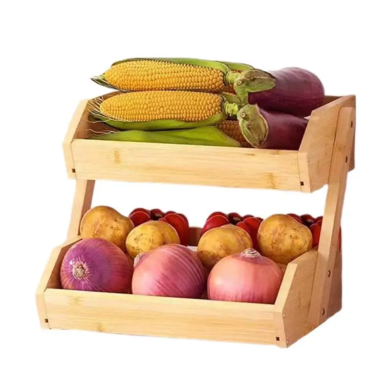 Корзина с фруктами для кухни, деревянная 2-х ярусная корзина для овощей, держатель для фруктов большой емкости, многоуровневая полка для хранения, многофункциональная
Корзина с фруктами для кухни, деревянная 2-х ярусная корзина для овощей, держатель для фруктов большой емкости, многоуровневая полка для хранения, многофункциональная