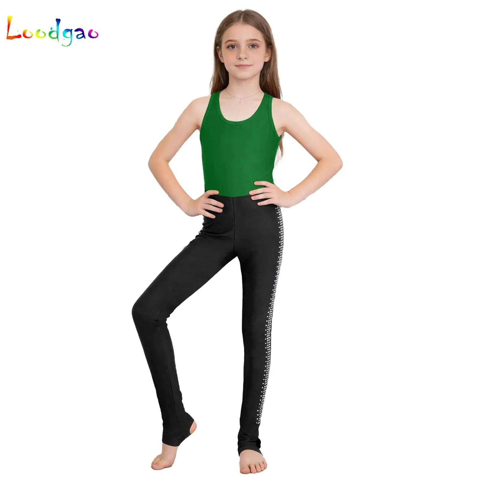 Kids Girls Gymnastics Jumpsuit Sleeveless Ballet Dance Tank Leotard for Figure Skating Acrobatics Performance Yoga Sports Wear
Kids Girls Gymnastics Jumpsuit Sleeveless Ballet Dance Tank Leotard for Figure Skating Acrobatics Performance Yoga Sports Wear