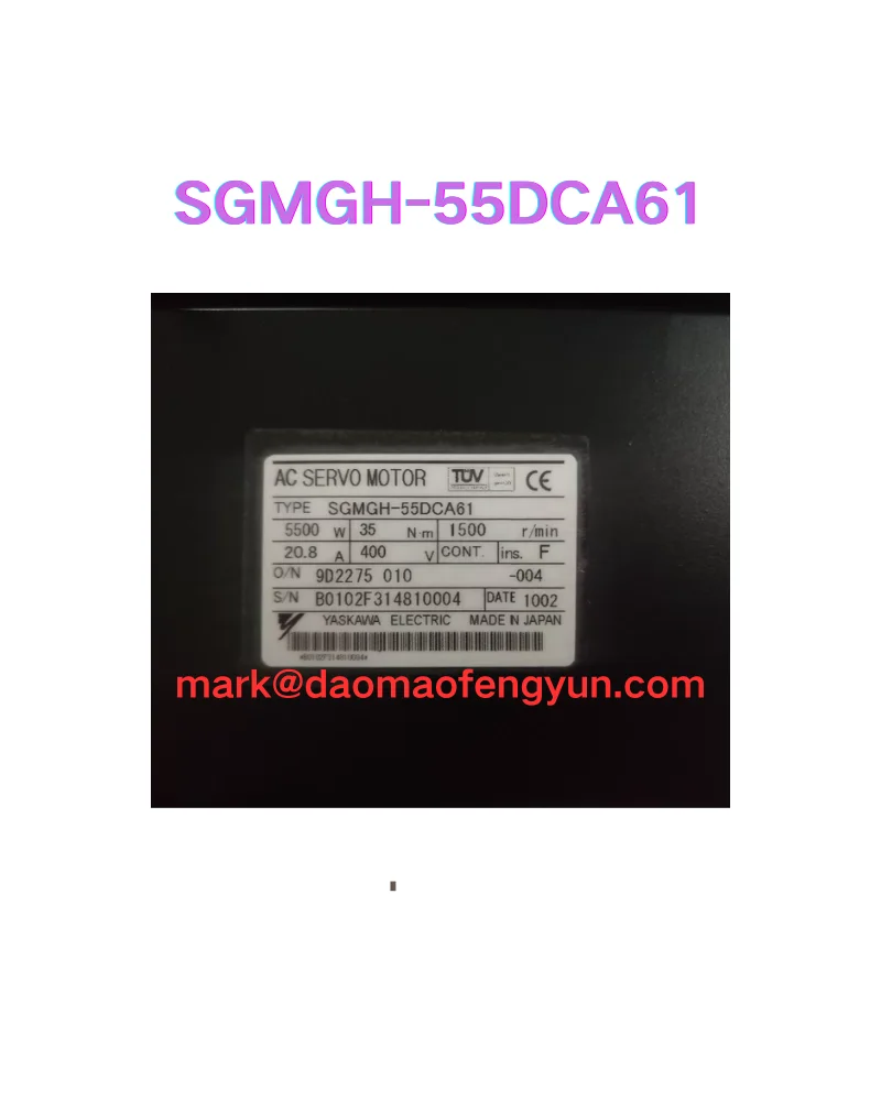 SGMGH-55DCA61 New servo motor,
SGMGH-55DCA61 New servo motor,