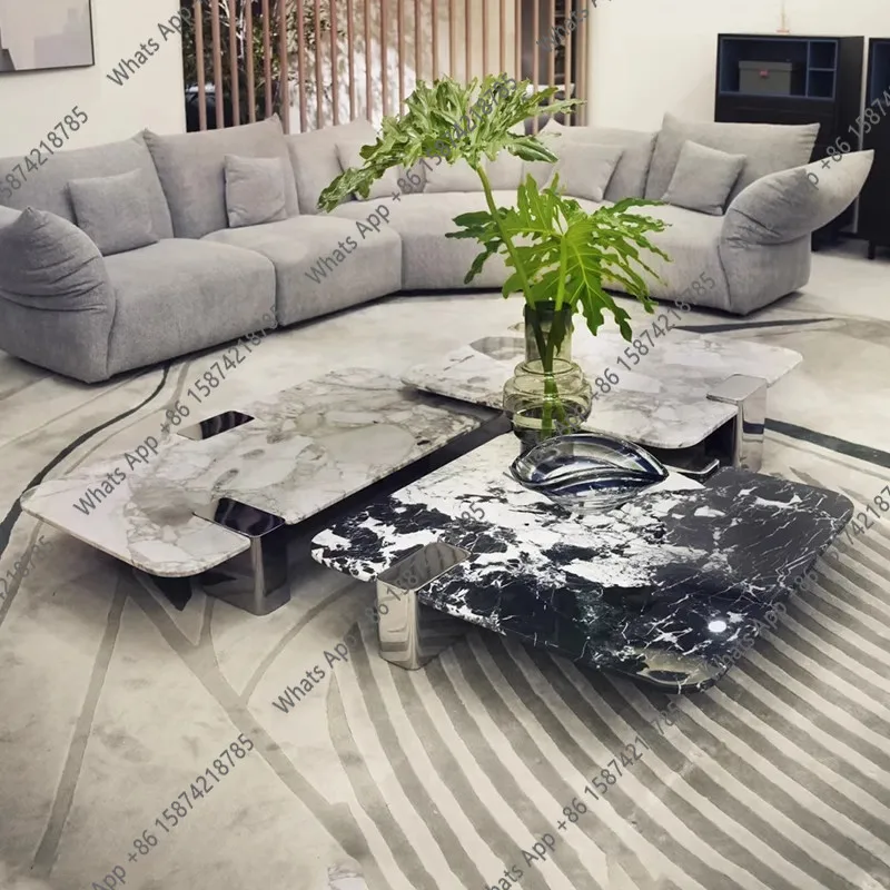 Rt Living Room High-end Natural Marble Coffee Table Household Square Designer High-end
Rt Living Room High-end Natural Marble Coffee Table Household Square Designer High-end