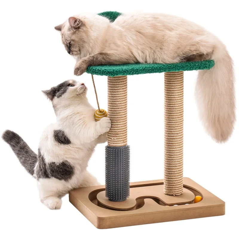 Cat Tree Tower Scratching Post Activity Center with Tunnel Track Bed Cake Design for Kittens Indoor Toy Furniture Durable Stable
Cat Tree Tower Scratching Post Activity Center with Tunnel Track Bed Cake Design for Kittens Indoor Toy Furniture Durable Stable