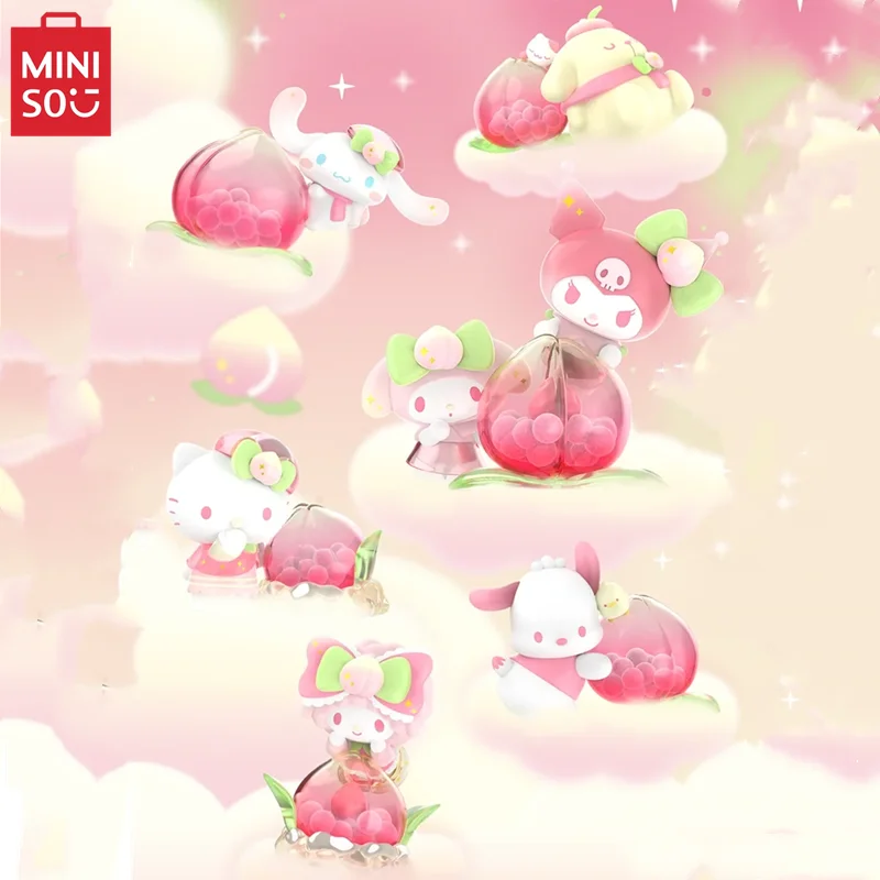 MINISO Sanrio Genki Peach Paradise Series слепая коробка Hello Kitty Kuromi декоративные украшения детская игрушка модель подарок на день рождения
MINISO Sanrio Genki Peach Paradise Series слепая коробка Hello Kitty Kuromi декоративные украшения детская игрушка модель подарок на день рождения