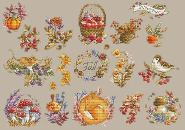 Cross Stitch Set Counted Cross Stitch Set, Cross Stitch Kit 28ct 11ct 14ct 32ct Metallic aida Forest Fox in Autumn
Cross Stitch Set Counted Cross Stitch Set, Cross Stitch Kit 28ct 11ct 14ct 32ct Metallic aida Forest Fox in Autumn